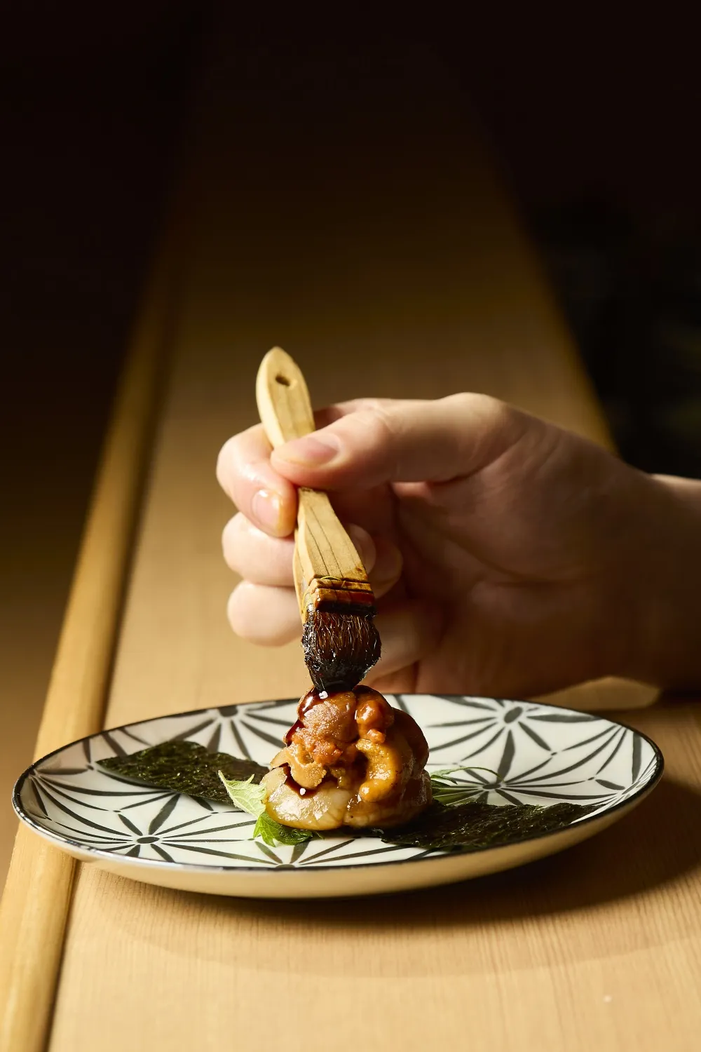 雲丹と魚介を合わせた一品料理